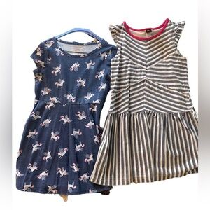 Tea collection and cat & jack girls size 6 dresses bundle